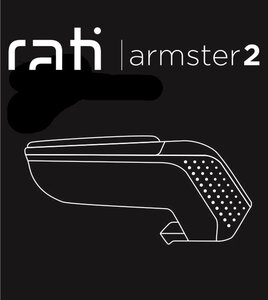 Armster 2 armsteun VW Up 2012- ZWART