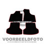 Pasvorm automatten voor de  Seat IBIZA 03.08- Naaldvilt/Velourskwaliteit met Rode bies.