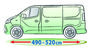 Autohoes voor de OPEL VIVARO II VANAF 2014_