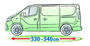 Autohoes voor de FORD TOURNEO CUSTOM LANGE UITVOERING_
