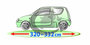 Autohoes voor de FIAT 126P_