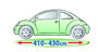 Autohoes voor de VOLKSWAGEN BEETLE_